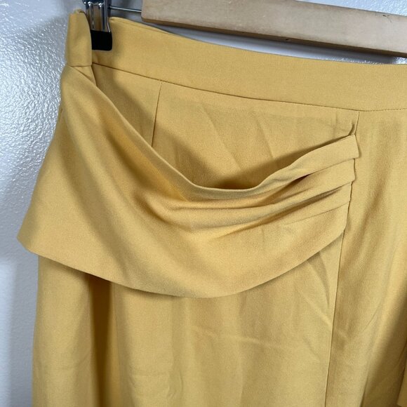 SNDYS Zanita Set Size Large Yellow Crop Top Midi Skirt High Waisted Sexy - Picture 11 of 16